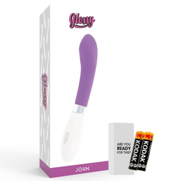 Glossy John — Vibrator, Waterproof, Purple — Classic Vibrators — view 6