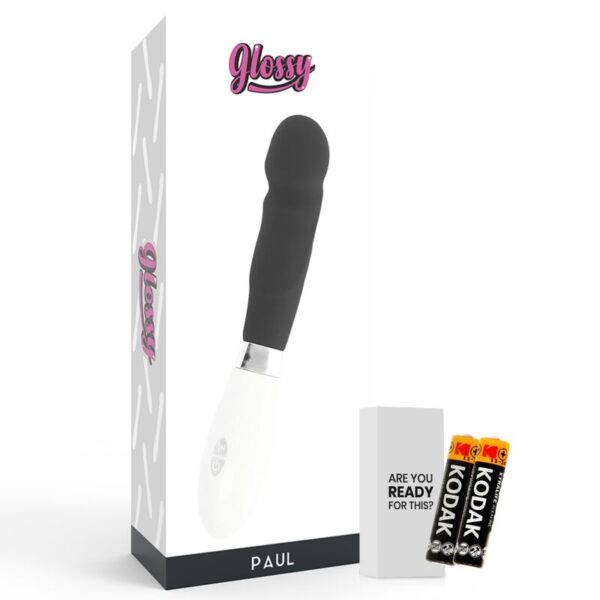 Glossy Paul — Realistic Vibrator, Waterproof, Black — Realistic Vibrators — view 2