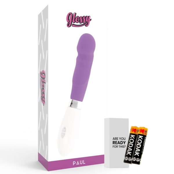 Glossy Paul — Realistic Vibrator, Waterproof, Purple — Realistic Vibrators — view 2
