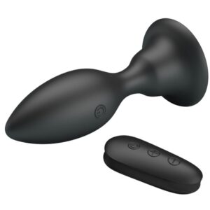 Mr Play — Vibrating Butt Plug, Remote Control, Black — Anal — view 2