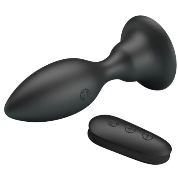 Mr Play — Vibrating Butt Plug, Remote Control, Black — Anal — view 2