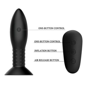 Mr Play Rotating Balls — Vibrating Butt Plug, Black — Anal — view 4
