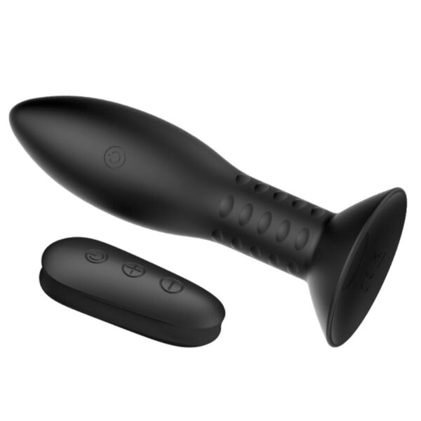 Mr Play Rotating Balls — Vibrating Butt Plug, Black — Anal — view 6