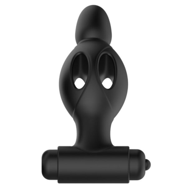 Mr Play — Vibrating Butt Plug, Silicone, Matte Black — Anal — view 3