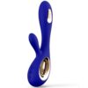 LELO Soraya Wave — Rabbit Vibrator, Rechargeable, Midnight Blue — Hi-Tech Vibrators