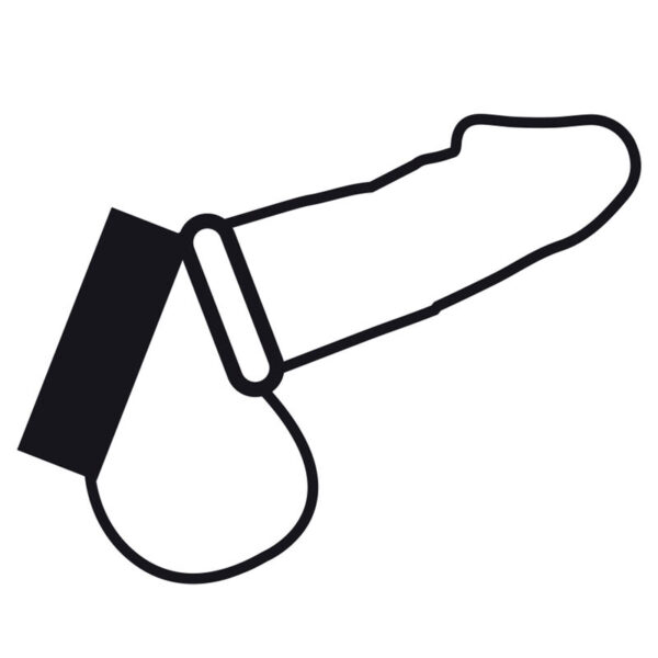 Darkness — Cock Ring, Black and Metal — Classic Cock Rings — view 4