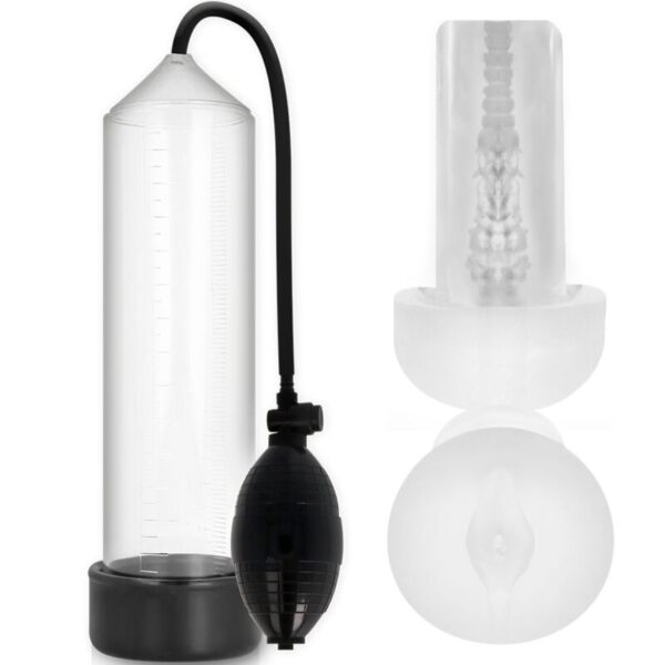Pump Addicted Rx3 — Penis Pump, Pleasure Sleeve, Transparent — Penis Pumps