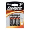 Energizer Alkaline Power AAA LR03 — Batteries, 4 Pack — Batteries & Spare Parts