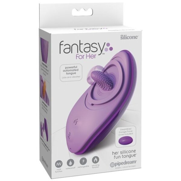 Fantasy for Her Fun Tongue — Clitoral Vibrator, Heated, Purple — Clitoral Stimulators — view 5