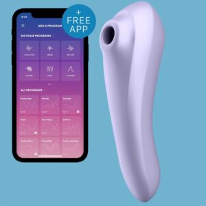 Satisfyer Dual Pleasure — Air Pulse Stimulator, Waterproof, Mauve — Air Pulse Vibrators — view 3