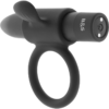 Black & Silver Cameron — Vibrating Cock Ring, Black — Cock Rings