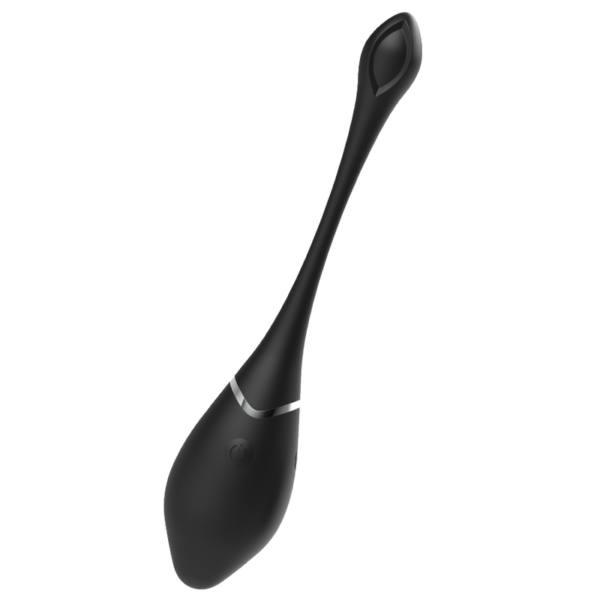 Black & Silver Jenell — Vibrating Egg, Remote Control — Clitoral Stimulators — view 5