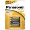 Panasonic Bronze AAA LR03 — Batteries, 4 Pack — Batteries & Spare Parts