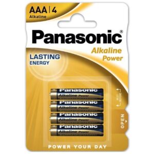 Panasonic Bronze AAA LR03 — Batteries, 4 Pack — Batteries & Spare Parts