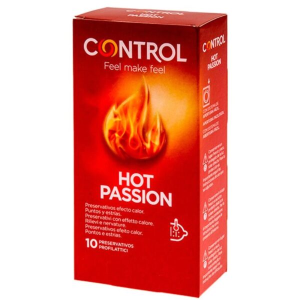 Control Hot Passion — Warming Condoms, 10 Pack — Condom Multipacks
