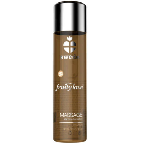 Swede Fruity Love — Warming Massage Oil, 120 ml, Dark Chocolate — Body Massage Oils