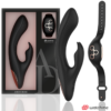 Anne’s Desire — Rabbit Vibrator, Remote Control, Black/Gold — G-Spot Vibrators