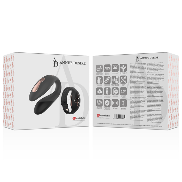 Anne’s Desire Dual — Couples Vibrator, Remote Control, Black/Gold — Clitoral Stimulators — view 15