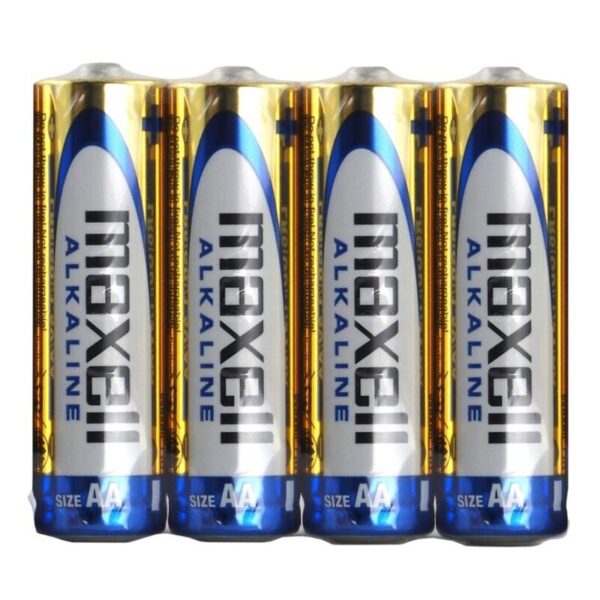 Maxell Alkaline AA LR6 — Batteries, 4 Pack — Batteries & Spare Parts