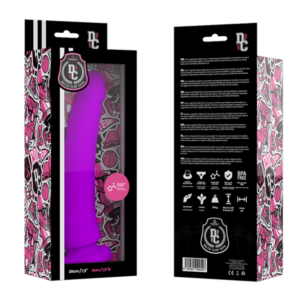 Delta Club — Realistic Dildo, Silicone, 20 cm, Lilac — Dildos — view 3