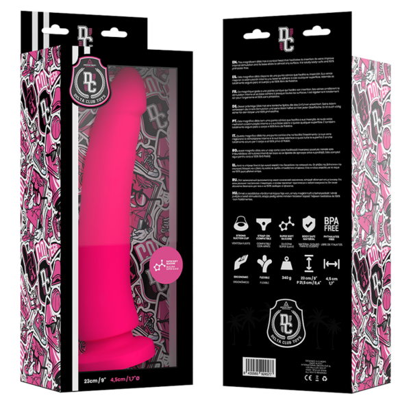 Delta Club — Realistic Dildo, Silicone, 23 cm, Pink — Dildos — view 3