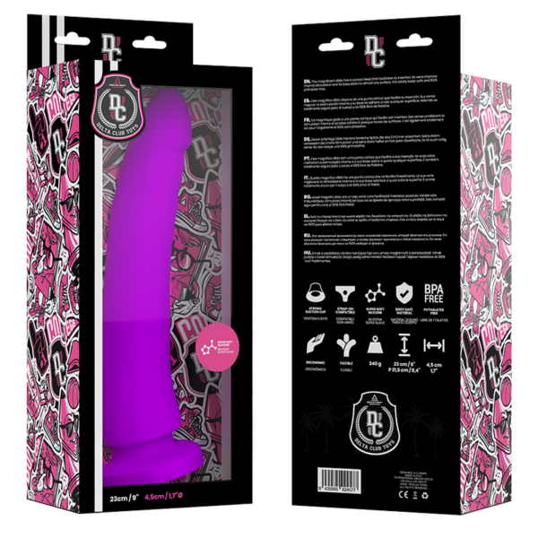 Delta Club — Realistic Dildo, Silicone, 23 cm, Lilac — Dildos — view 5
