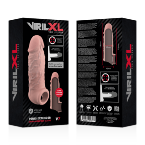 VirilXL Liquid Silicone V7 — Penis Extension Sleeve, Natural — Penis Accessories — view 2