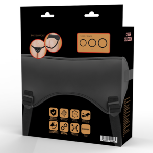 Cyber Silicock — Strap-On Harness, 3 Silicone Rings — Strap-On Accessories — view 2