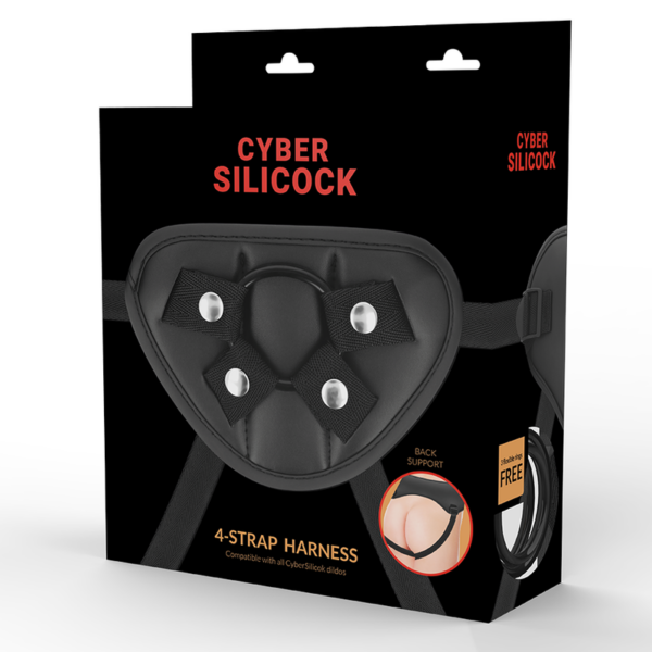Cyber Silicock — Strap-On Harness, 3 Silicone Rings — Strap-On Accessories — view 6