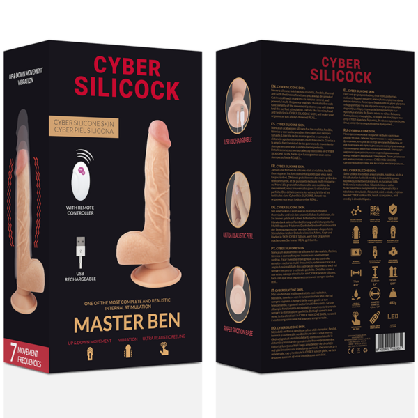 Cyber Silicock Master Ben — Thrusting Vibrator, Remote Control — Realistic Vibrators — view 7