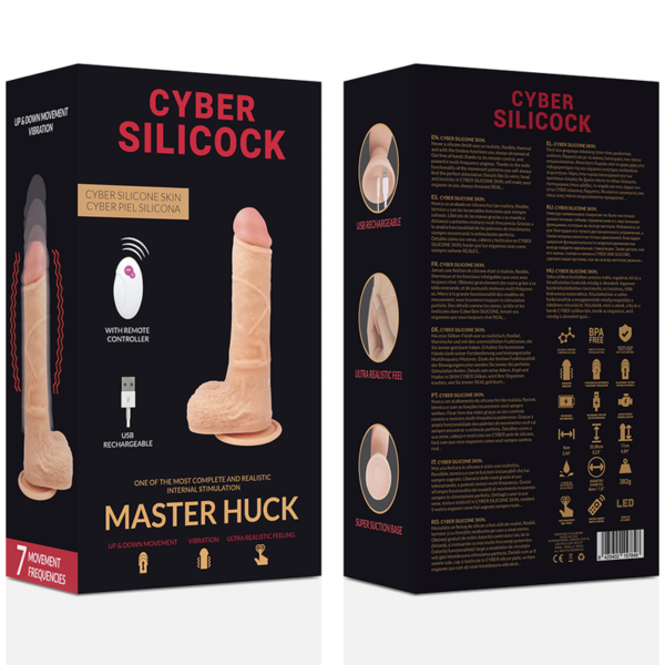 Cyber Silicock Master Huck — Thrusting Vibrator, Remote Control — Realistic Vibrators — view 5