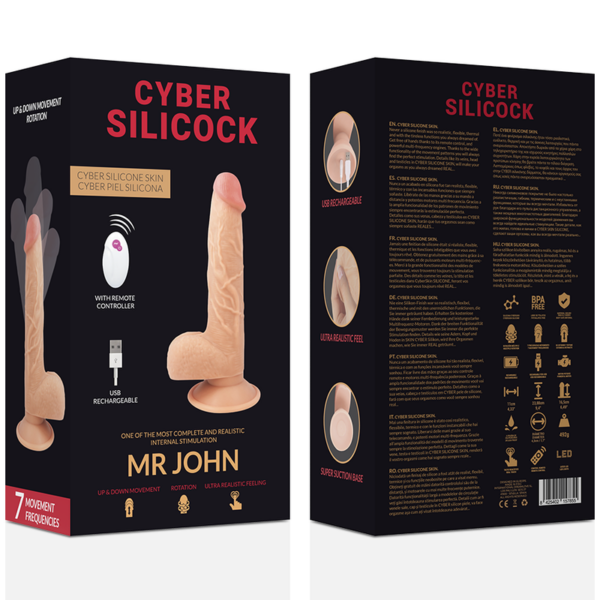 Cyber Silicock Mr John — Thrusting Dildo, Remote Control — Realistic Vibrators — view 7
