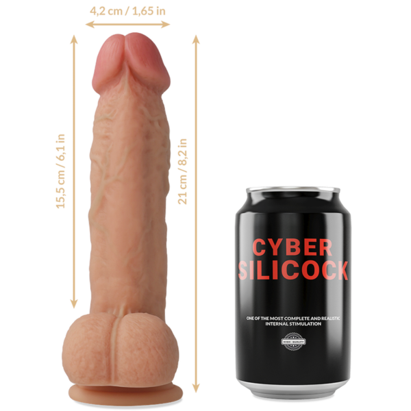 Cyber Silicock Saul — Strap-On, Silicone, 21 cm — Non-Vibrating Harnesses — view 7