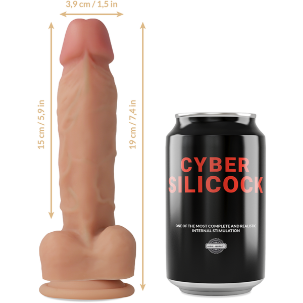 Cyber Silicock Oliver — Strap-On, Silicone, 19 cm — Non-Vibrating Harnesses — view 7