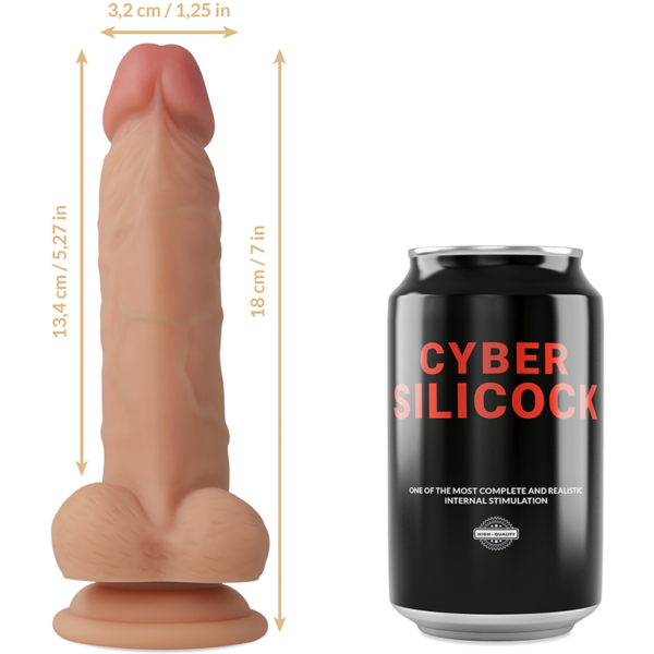 Cyber Silicock Jude — Strap-On, Silicone, 18 cm — Non-Vibrating Harnesses — view 10