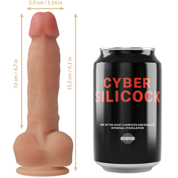 Cyber Silicock Ansel — Strap-On, Silicone, 15.5 cm — Non-Vibrating Harnesses — view 11