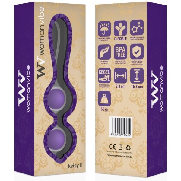 Womanvibe Keisy II — Kegel Balls, Silicone — Ben Wa Balls — view 2