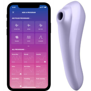 Satisfyer Dual Pleasure — Air Pulse Stimulator, Waterproof, Mauve — Air Pulse Vibrators