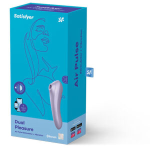 Satisfyer Dual Pleasure — Air Pulse Stimulator, Waterproof, Mauve — Air Pulse Vibrators — view 4