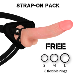 Rockarmy Leopard — Strap-On Dildo, Dual Density, 23 cm — Non-Vibrating Harnesses