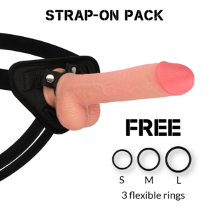 Rockarmy Kingcobra — Strap-On Dildo, Silicone, 24 cm — Non-Vibrating Harnesses