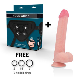 Rockarmy Kingcobra — Strap-On Dildo, Silicone, 24 cm — Non-Vibrating Harnesses — view 2