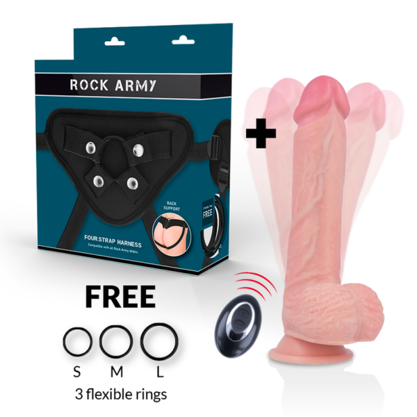 Rockarmy Apache — Vibrating Strap-On, Remote Control, 20.5 cm — Remote Control Vibrators — view 12