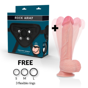 Rockarmy Hawk — Vibrating Strap-On, 22 cm — Strap-Ons & Harnesses — view 2