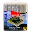 Maxell Alkaline AA LR6 — Batteries, 24 Pack — Batteries & Spare Parts