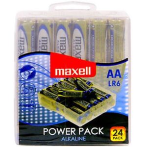Maxell Alkaline AA LR6 — Batteries, 24 Pack — Batteries & Spare Parts