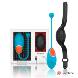 Wearwatch Watchme — Vibrating Egg, Blue with Black Watch — Clitoral Stimulators