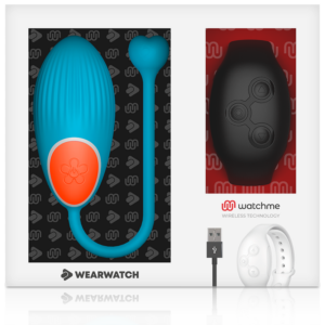 Wearwatch Watchme — Vibrating Egg, Blue with Black Watch — Clitoral Stimulators — view 2