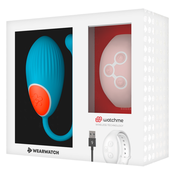 Wearwatch Watchme — Vibrating Egg, Blue with Pink Watch — Clitoral Stimulators — view 5