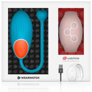Wearwatch Watchme — Vibrating Egg, Blue with Pink Watch — Clitoral Stimulators — view 3